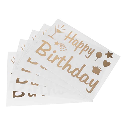 HEMOTON 5St Alles zum Geburtstag Aufkleber Pop Zinn Aufsehen verbreiten Sitzer Liner wandsticker tapetenablöser Partyhut-Aufkleber Geburtstags -Aufkleber -Partyzubehör Plastik Golden HEMOTON 5St Alles zum Geburtstag Aufkleber Pop Zinn Aufsehen verbreiten Sitzer Liner wandsticker tapetenablöser Partyhut-Aufkleber Geburtstags -Aufkleber -Partyzubehör Plastik Golden von HEMOTON