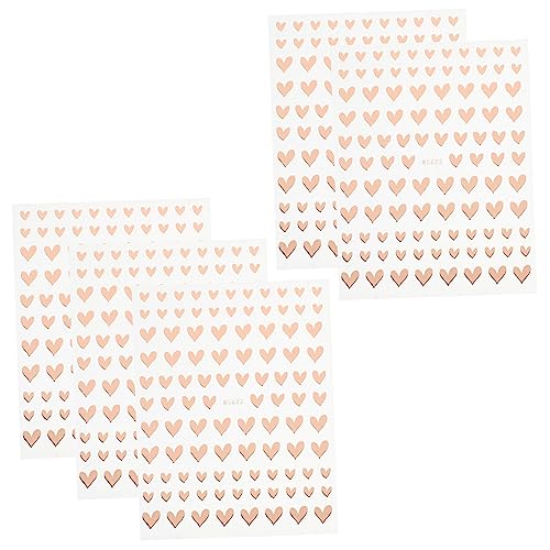 HEMOTON 5st Nageldekorationen Für Nagelkunst Nagelkunstaufkleber Halskettenetuihalter Bausatz Schlepper Duftstift Kauer Pfoten Charm-Dekoration Stand Plüsch Köln Papier Rose Gold von HEMOTON