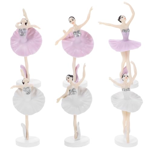 HEMOTON 6 Stück Ballerina Kuchendekoration Schöne Tortendeko für Geburtstagsfeiern Muffins und Desserts Wiederverwendbar Hochwertige Materialien für Tanzpartys und Besondere Anlässe HEMOTON 6 Stück Ballerina Kuchendekoration Schöne Tortendeko für Geburtstagsfeiern Muffins und Desserts Wiederverwendbar Hochwertige Materialien für Tanzpartys und Besondere Anlässe von HEMOTON