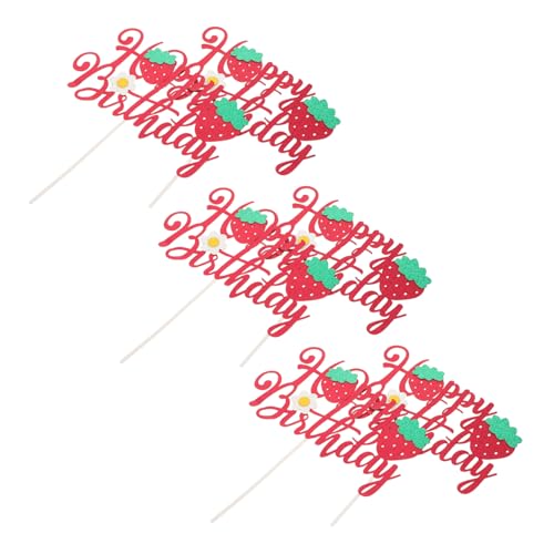 HEMOTON 6 Stück Happy Flower Tisch Obst Banner Schild Mädchen Bunting Dekor Sparkly Berry Theme Kuchen Geburtstag Erdbeere Center Sommer Topper Erstes Dessert Wiederverwendbar HEMOTON 6 Stück Happy Flower Tisch Obst Banner Schild Mädchen Bunting Dekor Sparkly Berry Theme Kuchen Geburtstag Erdbeere Center Sommer Topper Erstes Dessert Wiederverwendbar von HEMOTON