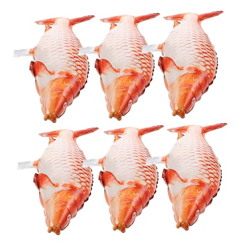 HEMOTON 6 Stück Teiliges Aluminiumfolien fischballons mit Niedlichem Karpfen design Wiederverwendbare Partydeko für Geburtstage Hochzeiten und Festliche Anlässe Einfache und Schnelle HEMOTON 6 Stück Teiliges Aluminiumfolien fischballons mit Niedlichem Karpfen design Wiederverwendbare Partydeko für Geburtstage Hochzeiten und Festliche Anlässe Einfache und Schnelle von HEMOTON