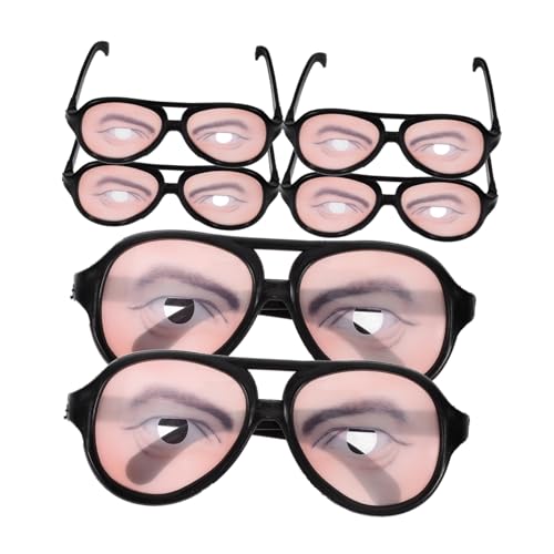 HEMOTON 6 Stück Teiliges Lustige Halloween Brillen für Partys Kreative Cosplay Brille für Unvergessliche und Besondere Anlässe von HEMOTON
