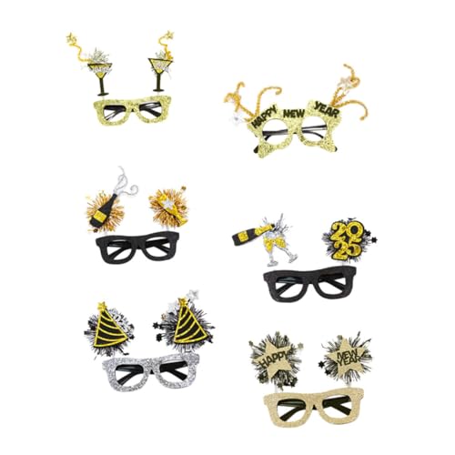HEMOTON 6 Stück Teiliges Neujahrs Partybrillen Kunststoffrahmen Langlebig Komfortabel Foto Requisite für Erwachsene Silvester Zubehör HEMOTON 6 Stück Teiliges Neujahrs Partybrillen Kunststoffrahmen Langlebig Komfortabel Foto Requisite für Erwachsene Silvester Zubehör von HEMOTON