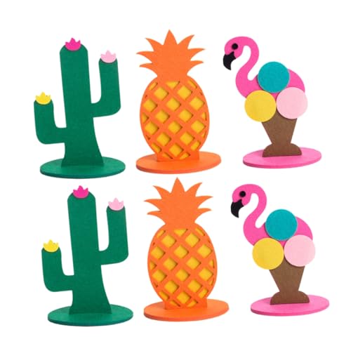 HEMOTON 6 Stück Teiliges Sommer Flamingo Ananas Kaktus Tischdeko Leicht Tragbar Kreative Hawaii Party Dekoration für Zuhause Büro Kindergarten Festliche Raumgestaltung HEMOTON 6 Stück Teiliges Sommer Flamingo Ananas Kaktus Tischdeko Leicht Tragbar Kreative Hawaii Party Dekoration für Zuhause Büro Kindergarten Festliche Raumgestaltung von HEMOTON