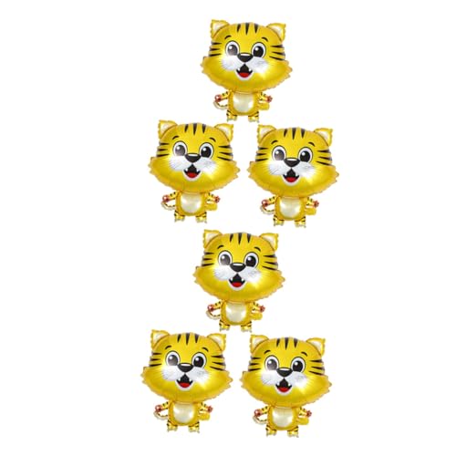 HEMOTON 6 Stück Tiger Form Folienballons Dekorative Tierballons für Geburtstagsfeiern Jubiläen und Partys Lustige Deko für Unvergessliche Luftballons für Verschiedene Anlässe HEMOTON 6 Stück Tiger Form Folienballons Dekorative Tierballons für Geburtstagsfeiern Jubiläen und Partys Lustige Deko für Unvergessliche Luftballons für Verschiedene Anlässe von HEMOTON