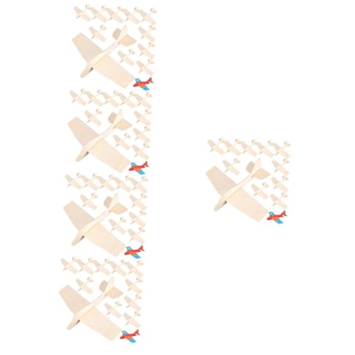 HEMOTON 60 STK Leere Holzflugzeuge 3D-Puzzle-Spielzeug Aus Holz Lernspielzeug Flugzeugmodell Holzbausatz Zum Basteln Knöpfe Zum Nähen Beißspielzeug Für Babys Holzspielzeug Kind Malen Junge von HEMOTON