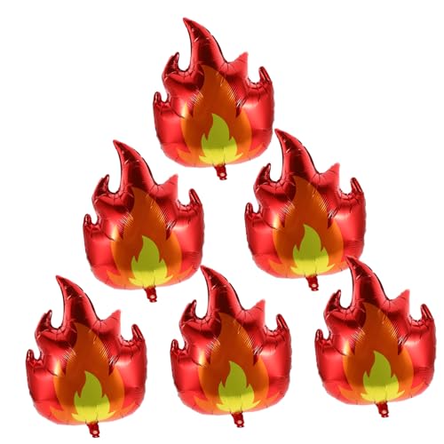HEMOTON 6St Flammenballon-Set Aufblasgerät Ballonbogen-Kit Ballonpumpe geburtstagsdekoration geburtstagsfeier deko Flammendekoration Luftballons für Geburtstagsfeier Aluminiumfolie rot HEMOTON 6St Flammenballon-Set Aufblasgerät Ballonbogen-Kit Ballonpumpe geburtstagsdekoration geburtstagsfeier deko Flammendekoration Luftballons für Geburtstagsfeier Aluminiumfolie rot von HEMOTON