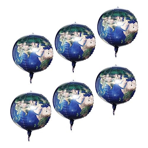 HEMOTON 6Stücke Erdballons mit Planetenmuster Aluminium Folienballons für Geburtstagsfeiern Hochzeiten und Mottopartys Langlebige und Sichere Dekorationen HEMOTON 6Stücke Erdballons mit Planetenmuster Aluminium Folienballons für Geburtstagsfeiern Hochzeiten und Mottopartys Langlebige und Sichere Dekorationen von HEMOTON