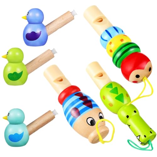 HEMOTON 6Stücke Kreative Tierform Pfeifenspielzeuge für Lustige Musikinstrumente aus für Geburtstagsfeiern und Kreative Spiele Fördert Musikalisches Interesse von HEMOTON