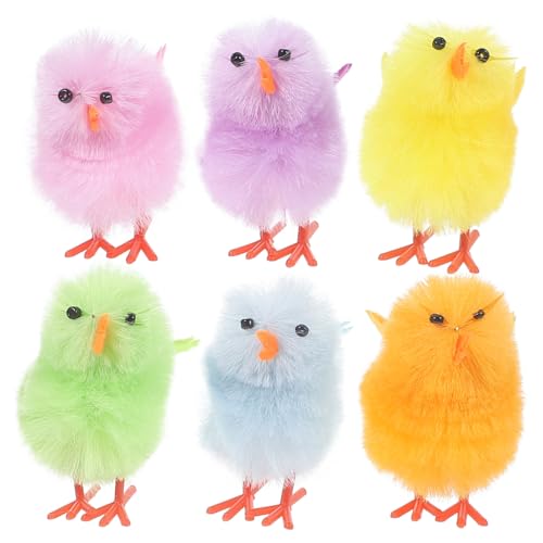 HEMOTON 6Stücke Mini Flauschküken aus Plüsch Bunte Osterdekoration als Partygeschenke für Bastelprojekte Vielseitige Verwendung für Ostern und Andere Anlässe HEMOTON 6Stücke Mini Flauschküken aus Plüsch Bunte Osterdekoration als Partygeschenke für Bastelprojekte Vielseitige Verwendung für Ostern und Andere Anlässe von HEMOTON