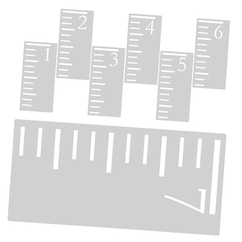 HEMOTON 7 Stück Teiliges Wachstumsdiagramm Schablonen Kunststoff Praktische Messlatte für Kinderzimmer Wiederverwendbare Wand wachstumsskala Genaue Höhenmessvorlage HEMOTON 7 Stück Teiliges Wachstumsdiagramm Schablonen Kunststoff Praktische Messlatte für Kinderzimmer Wiederverwendbare Wand wachstumsskala Genaue Höhenmessvorlage von HEMOTON