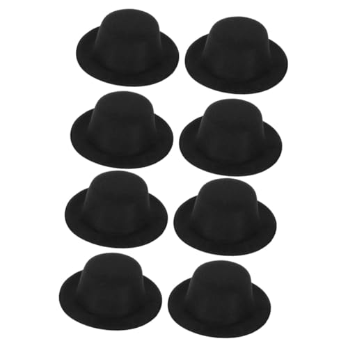 HEMOTON 8 Stck Teiliges Mini Puppenhut aus Stoff Flache Spitze Schwarzer DIY für Schneemann und Clown Dekoration Handgefertigte Puppenaccessoires Kreative Bastelmaterialien HEMOTON 8 Stck Teiliges Mini Puppenhut aus Stoff Flache Spitze Schwarzer DIY für Schneemann und Clown Dekoration Handgefertigte Puppenaccessoires Kreative Bastelmaterialien von HEMOTON