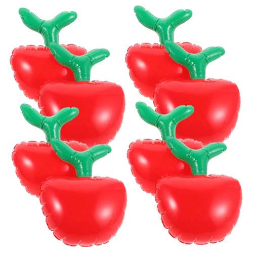 HEMOTON 8 Stück Teiliges Aufblasbare Obstballons aus Robustem PVC Leuchtende Farben Schnelle Inflation als Dekoration für Schulanfang Klassenzimmerpartys und Fruchtige von HEMOTON