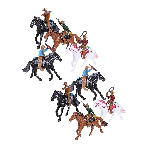 HEMOTON 8St Cowboy bauernhofspielzeug Farm Spielzeug US-Zubehör Desktop-Modell-Verzierungen Modelle Wohnkultur Tischdekorationen aus Sand Mikro-Menschen-Figuren menschlicher Körper Statue von HEMOTON