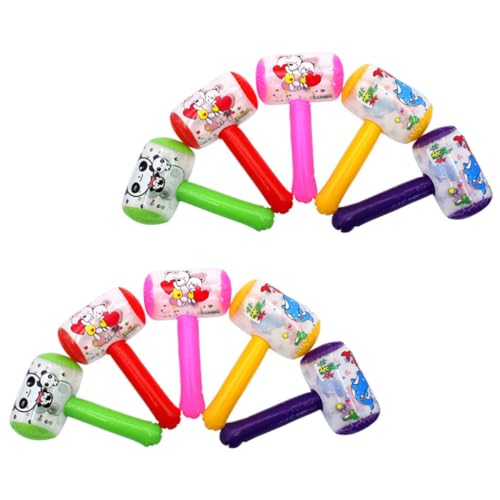 HEMOTON Aufblasbares Hammer- Und Schlägel-set – 8-teilig Mit Glocken Verziertes Spielzeug Für Kinderpartys Und Zum Spielen von HEMOTON