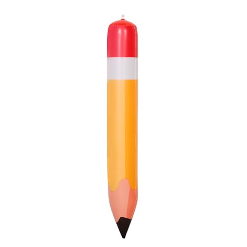 HEMOTON Aufblasbare Bleistiftballons, 27 Zoll Große Riesige Buntstiftballons, Zurück Zur Schule, Erster Schultag, Klassenzimmer, Willkommensparty-dekorationen von HEMOTON