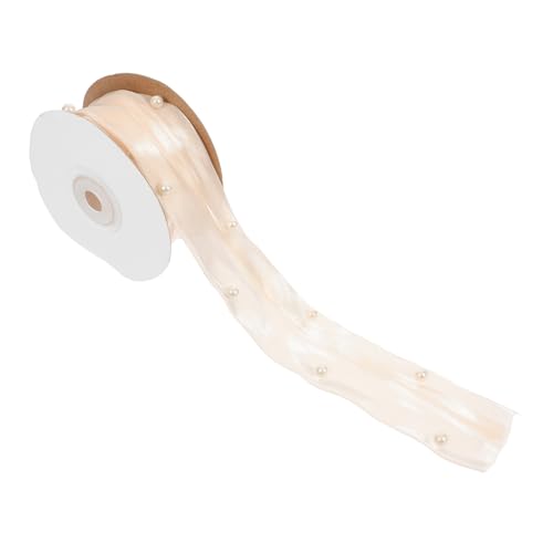 HEMOTON Blumenband für Geschenkverpackung Elegantes Satinband für DIY Projekte Dekoration von Kuchen Haaraccessoires und Bastelarbeiten Champagner Perlen Doppellagig HEMOTON Blumenband für Geschenkverpackung Elegantes Satinband für DIY Projekte Dekoration von Kuchen Haaraccessoires und Bastelarbeiten Champagner Perlen Doppellagig von HEMOTON