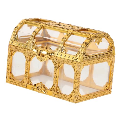 HEMOTON Boxen Schatzkiste Bonbonschachtel Plastik Golden HEMOTON Boxen Schatzkiste Bonbonschachtel Plastik Golden von HEMOTON
