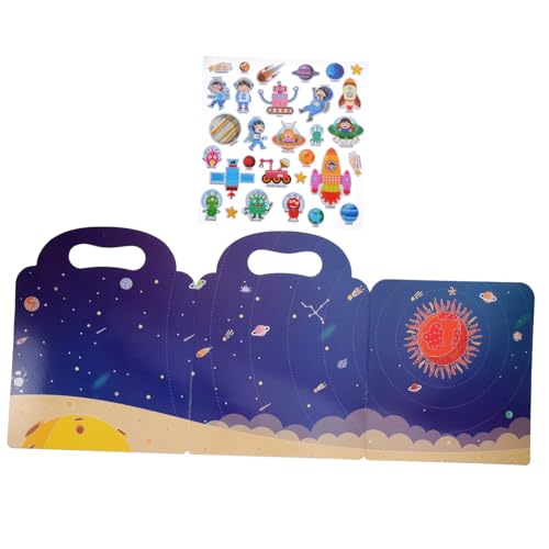 HEMOTON Bubble Sticker Bücher Wiederverwendbares Kinder Sticker Set Pädagogische Aufkleber Toll Für Eltern-Kind Interaktion Wohndeko von HEMOTON