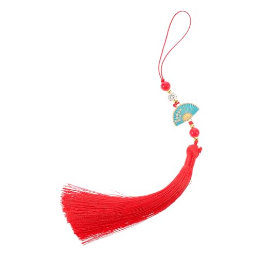 HEMOTON Chinesisches Anhänger mit Quaste Feng Shui Deko für Wohlstand und Glück im Zuhause Büro und Auto als Souvenir oder Schlüsselanhänger Strapazierfähigem Gefertigt von HEMOTON