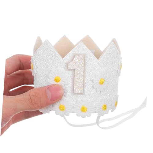 HEMOTON Daisy-themed Geburtstag Hochstuhl Banner mit Krone und Blumen Girlande Wiederverwendbare Party Dekoration für Mädchen Stilvoller Tischschmuck Einfach zu Montieren für Babyparty HEMOTON Daisy-themed Geburtstag Hochstuhl Banner mit Krone und Blumen Girlande Wiederverwendbare Party Dekoration für Mädchen Stilvoller Tischschmuck Einfach zu Montieren für Babyparty von HEMOTON