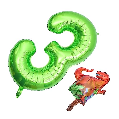 HEMOTON Digitaler Aluminiumfolienballon Girlande Dekorationen Große Luftballons Blase Luftballons Zum 3. Geburtstag Brautballons Helium Riesige Zahlenballons Aufblasgerät Neon Partyballons von HEMOTON