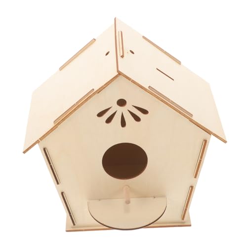 HEMOTON Diy Holz Vogelhaus Bausatz für Malen und Basteln Kreatives Fantasie und Motorischen Fähigkeiten für Mädchen und Jungen Halbrunde HEMOTON Diy Holz Vogelhaus Bausatz für Malen und Basteln Kreatives Fantasie und Motorischen Fähigkeiten für Mädchen und Jungen Halbrunde von HEMOTON