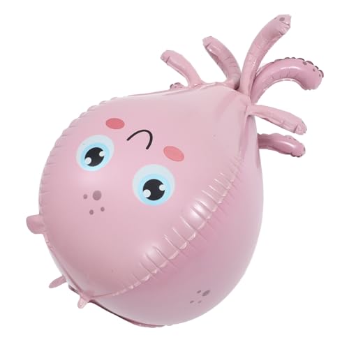 HEMOTON Dreidimensionaler Oktopus-ballon Zahlenballons Aufblasgerät Helium Luftballons Aufblasen, Pumpe Am Stiel Ballon-tier- Qualle Tank Babyballon Rosa Aluminiumfolie von HEMOTON
