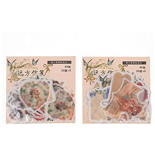 HEMOTON Große Auswahl An Ästhetischen Stickern Fürs Scrapbooking 2 Schachteln Mit Vintage-Scrapbook-aufklebern Für Einfaches Dekorieren HEMOTON Große Auswahl An Ästhetischen Stickern Fürs Scrapbooking 2 Schachteln Mit Vintage-Scrapbook-aufklebern Für Einfaches Dekorieren von HEMOTON