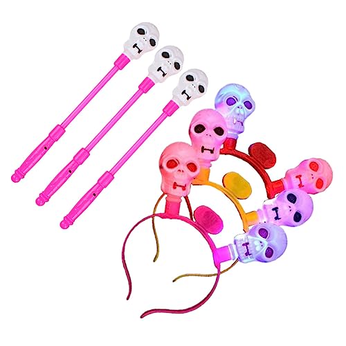 HEMOTON Halloween-Party-Haarband halloween schminke set schminkset halloween kinderkostüme trachtenstutzen costumes for leuchtende Requisiten Halloween-Partybevorzugung Weiß von HEMOTON