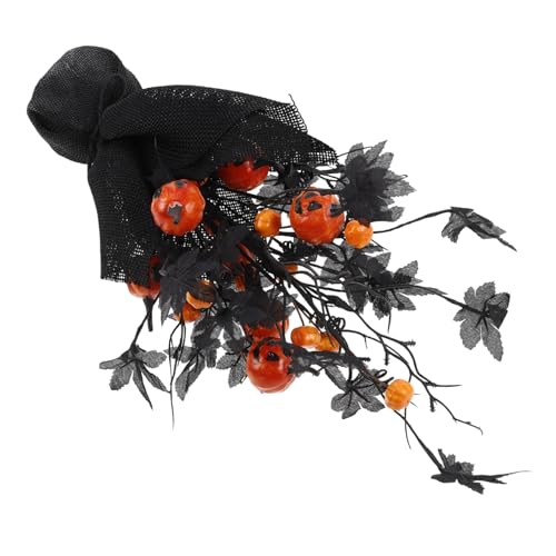 HEMOTON Halloween Tischdeko Künstlicher Baum mit Kürbissen und Ahornblättern Stilvolle Party und Herbstdekoration für Wohnzimmer und Büro Langlebig und Schadenresistent Modernes Halloween von HEMOTON
