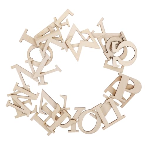 HEMOTON Interaktives Lernspielzeug – Holzplättchen Mit Griechischem Alphabet Große Buchstaben Aus Pappe Buchstabenset Aus Pappmaché von HEMOTON