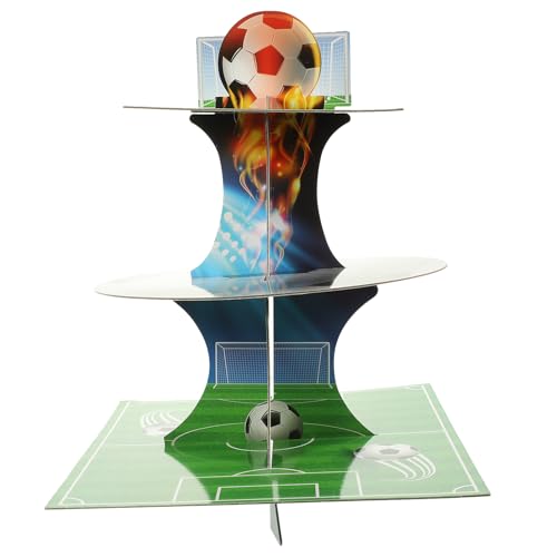 HEMOTON Kuchenstand Im Fußball Weltmeisterschafts Design Wiederverwendbarer Dreistufiger Kuchenständer Für Partys Geburtstagsfeiern Und Fußball Events Großer Kuchenstand HEMOTON Kuchenstand Im Fußball Weltmeisterschafts Design Wiederverwendbarer Dreistufiger Kuchenständer Für Partys Geburtstagsfeiern Und Fußball Events Großer Kuchenstand von HEMOTON