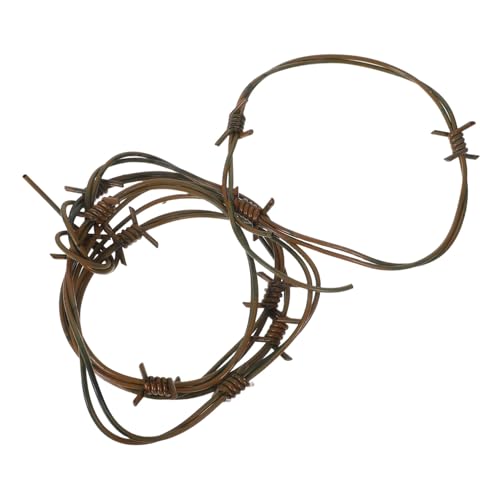 HEMOTON Künstlicher Verrosteter Stacheldraht: 2,5 M Lange Halloween-kunststoffkette – Deko-Artikel Für Die Spukhaus-Dekoration Für Cowboy-Western-Partys HEMOTON Künstlicher Verrosteter Stacheldraht: 2,5 M Lange Halloween-kunststoffkette – Deko-Artikel Für Die Spukhaus-Dekoration Für Cowboy-Western-Partys von HEMOTON