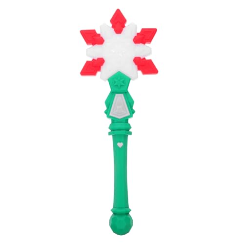 HEMOTON LED Schneeflocken Zauberstab mit Projektion Batteriefrei Leichtes Tragbares Weihnachts Geburtstags partyaccessoire für Prinzessinnen cosplay und Festliche Winterfeiern von HEMOTON
