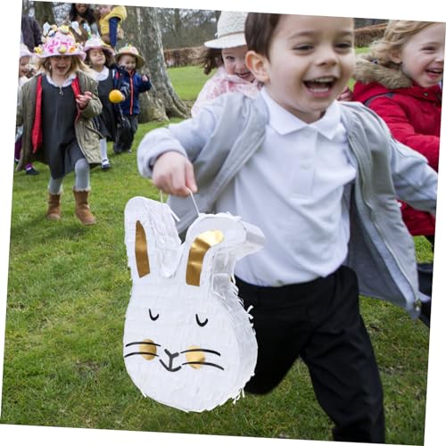 HEMOTON Osterhase Papier Piñata zum Aufhängen Bunte Frühlingsdekoration Handgefertigt Lebendig Gestaltet für Fenster Türen Bäume und Festliche Osterfeiern HEMOTON Osterhase Papier Piñata zum Aufhängen Bunte Frühlingsdekoration Handgefertigt Lebendig Gestaltet für Fenster Türen Bäume und Festliche Osterfeiern von HEMOTON