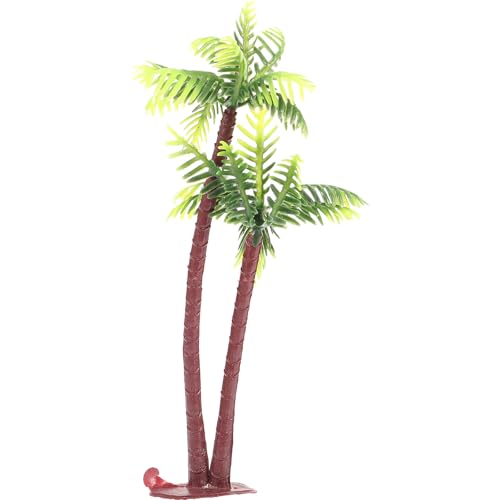 HEMOTON Palmenimitat Tropischer Kunststoff Mini Gefälschte Palmenfiguren Diorama Zubehör Feengarten Outdoor Spielzeug Kokosnuss Indoor Bankett Hawaii von HEMOTON