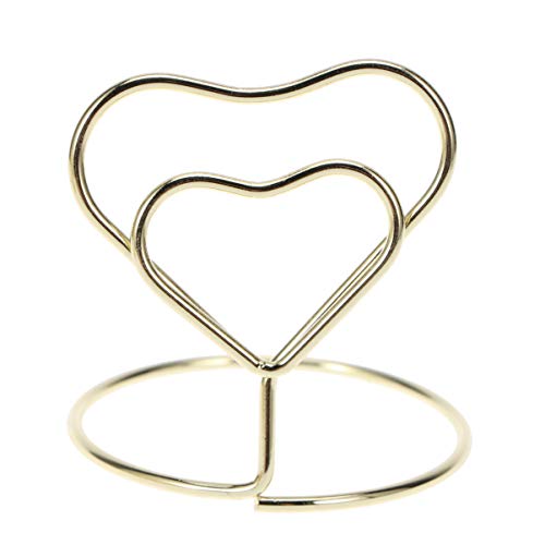 HEMOTON Tischkartenhalter Herz Fotohalter Platzkartenhalter Memohalter Tischkarte Ständer für Hochzeit Geburtstag Weihnachten Party Tisch Dekoration Ornament Golden 10 Stück HEMOTON Tischkartenhalter Herz Fotohalter Platzkartenhalter Memohalter Tischkarte Ständer für Hochzeit Geburtstag Weihnachten Party Tisch Dekoration Ornament Golden 10 Stück von HEMOTON