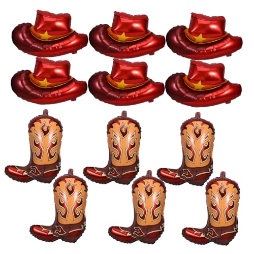 HEMOTON Western Party Luftballons Teiliges aus Aluminiumfolie mit Cowboyhut und Stiefeln Wetterfest und Langlebig Western Birthday Decorations für Cowgirl Geburtstagsfeier Drinnen und HEMOTON Western Party Luftballons Teiliges aus Aluminiumfolie mit Cowboyhut und Stiefeln Wetterfest und Langlebig Western Birthday Decorations für Cowgirl Geburtstagsfeier Drinnen und von HEMOTON