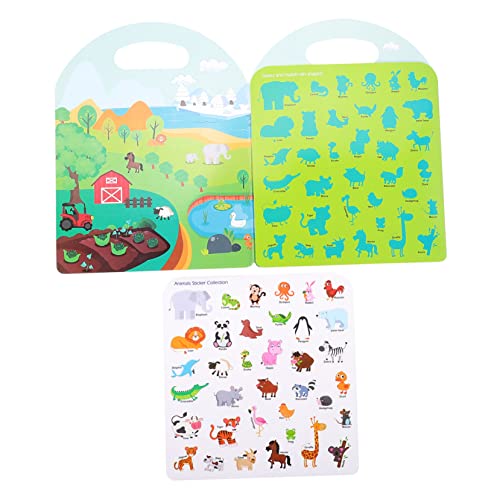 HEMOTON Stickerbögen Für Kinder – Pädagogisches Beschäftigungsbuch-Spielzeug Lernaktivitäten Für Die Vorschule Lernbuch Für Kleinkinder Im Vorschulalter von HEMOTON