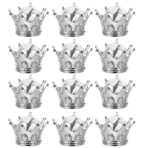 Hemoton 12 Stück Hohle Krone Süßigkeitenschachteln Snackbecher Party Favor Box Lebensmittelaufbewahrung Eimer für Hochzeit Brautparty Baby Geburtstag Party Supplies Silber von HEMOTON