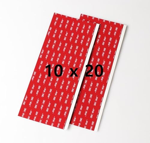 3M-VHB-Klebepads extra stark - doppelseitiges Klebeband - 10x20 cm - 2 Stück - Kleben ohne Bohren - Klebestreifen für Duschregal, Armaturen, Spiegel, etc. | Bad, Küche, Auto, Boot,Yacht | wasserfest… 3M-VHB-Klebepads extra stark - doppelseitiges Klebeband - 10x20 cm - 2 Stück - Kleben ohne Bohren - Klebestreifen für Duschregal, Armaturen, Spiegel, etc. | Bad, Küche, Auto, Boot,Yacht | wasserfest… von HENAL