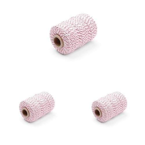 HENDI Bratenschnur, Roulade, Grillschnur, Küchengarn, Spule mit 200g Schnur Aus T/C-Baumwolle, Einer Baumwoll-Polyester-Mischung, Stückzahl: 1, Ca. 132m (Packung mit 3) von HENDI