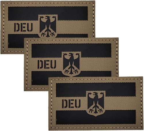 3 Stücke DEU Deutsche IR Infrarot Reflektierende Klett Patches Militär für Taktische Militär Kleidung Rucksack Baseballkappe Uniform Weste Hundegeschirr Patch 3 Stücke DEU Deutsche IR Infrarot Reflektierende Klett Patches Militär für Taktische Militär Kleidung Rucksack Baseballkappe Uniform Weste Hundegeschirr Patch von HENGBIRD
