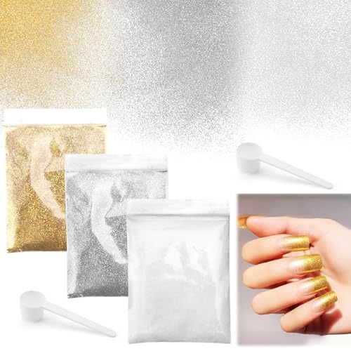 60g Glitzer zum Basteln Glitzerpulver Fein Weihnachten Basteln Kerzen Glitter Pulver Glitzer Glitzerpuder für Nägel Gesicht Makeup Kartenbasteln Handwerk Nagelkunst Gold Silber Weiß 60g Glitzer zum Basteln Glitzerpulver Fein Weihnachten Basteln Kerzen Glitter Pulver Glitzer Glitzerpuder für Nägel Gesicht Makeup Kartenbasteln Handwerk Nagelkunst Gold Silber Weiß von HENGBIRD