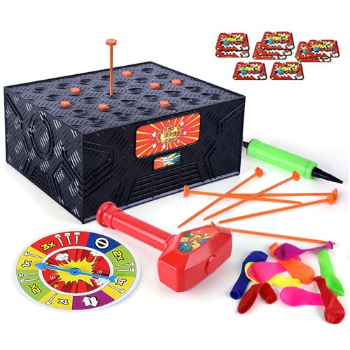 Balloon Blast Box Spiel, Lustig Familienparty Brettspiel Portable Balloon für Kinder und Erwachsene, Ballon Explosionsspiel Crazy Blast Box für Bankett Schule Geburtstags Party Balloon Blast Box Spiel, Lustig Familienparty Brettspiel Portable Balloon für Kinder und Erwachsene, Ballon Explosionsspiel Crazy Blast Box für Bankett Schule Geburtstags Party von HENGBIRD
