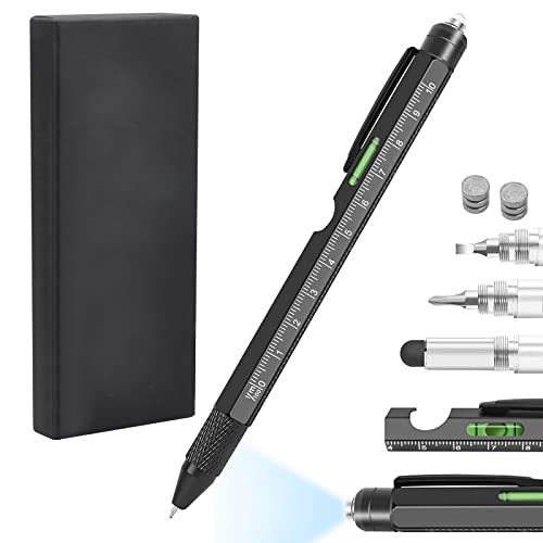 Geschenke für Männer, 10 in 1 Multifunktions Kugelschreiber Taktischer Stift Multifunktionsstift Technik Gadgets für Männer,Valentinstag Geschenke für Ihn,Werkzeug Kleine Geschenke für Papa Opa von HENGBIRD