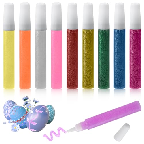 HENGBIRD 10 Stück Glitzerkleber Glitter Original Glitzerstifte Glitzerpulver zum Basteln, Glitzerpuder, Glitzer Stifte Set, Glänzend Wasser Kleber Flasche DIY Handwerk Malwerkzeuge 10 Farben HENGBIRD 10 Stück Glitzerkleber Glitter Original Glitzerstifte Glitzerpulver zum Basteln, Glitzerpuder, Glitzer Stifte Set, Glänzend Wasser Kleber Flasche DIY Handwerk Malwerkzeuge 10 Farben von HENGBIRD