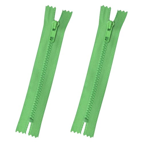 2 Stück Teilbarer Reißverschluss, 15cm Schienenlänge Reißverschluss Teilbar in Grün für Nähen Mäntel, 1-Weg Offenes Ende #5, Ersatz Reißverschluss Kunststoff, Tailor DIY Kleidungsstück Nähwerkzeuge 2 Stück Teilbarer Reißverschluss, 15cm Schienenlänge Reißverschluss Teilbar in Grün für Nähen Mäntel, 1-Weg Offenes Ende #5, Ersatz Reißverschluss Kunststoff, Tailor DIY Kleidungsstück Nähwerkzeuge von HENGBIRD