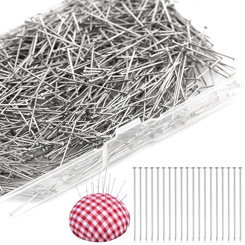 HENGBIRD 2000 Stück Stecknadeln Ohne Kopf 26mm Schneiderin Kopf Pins in Box Feine Pinnnadeln Pailletten Nadeln Edelstahl Stecknadel Satin Pin für Herstellung Von Schmuck, Nähen und Handwerk HENGBIRD 2000 Stück Stecknadeln Ohne Kopf 26mm Schneiderin Kopf Pins in Box Feine Pinnnadeln Pailletten Nadeln Edelstahl Stecknadel Satin Pin für Herstellung Von Schmuck, Nähen und Handwerk von HENGBIRD